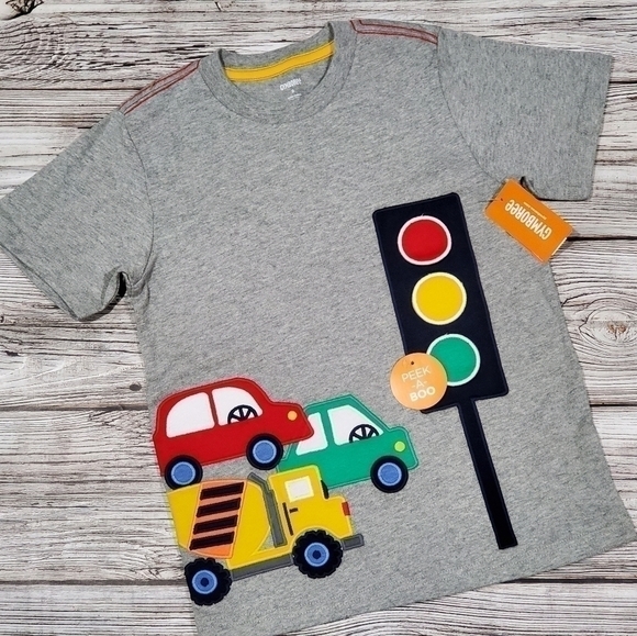 Gymboree Embroidered T-Shirts Transportation Vehicles Travel Adventures T-Shirts - Picture 11 of 12